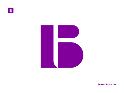 Letter B 36daysoftype 36daysoftype07 alphabet flat graphicdesign logotype minimal typeart typedesign typeface typography vector