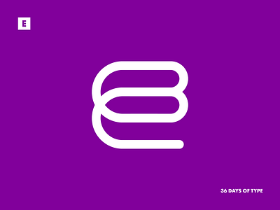 Letter E 36daysoftype 36daysoftype07 alphabet alphabet typography alphabetdesign flat logotype minimal typeart typedesign typeface typography