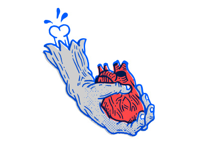 Hand and heart emotion fun hand heart love marriage proposal retro sticker valentine valentines day zombie