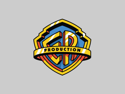 ER-Production illustration cinema famous film fun fun logo illustration joke logo motion movie wb