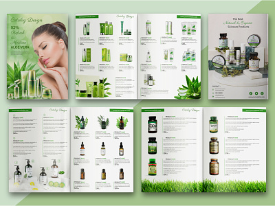 Cosmetics Products Catalog or Brochure Template