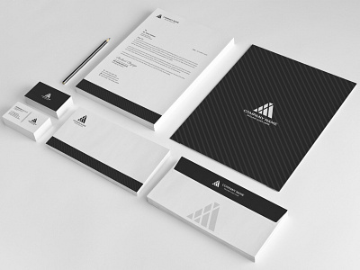 Minimal Corporate Branding Identity template brand branding business business card corporate corporate business card corporate letterhead letterhead minimal modern business card modern letterhead personal card professional stationary visiting card
