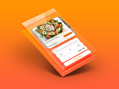 Salad Salad add to cart checkout icons illustrator list design mockup photoshop restaurant salad sketch ui ux