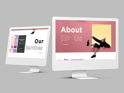 Agency Media Webdesign branding design ui ui ux ui ux design uidesign uiux