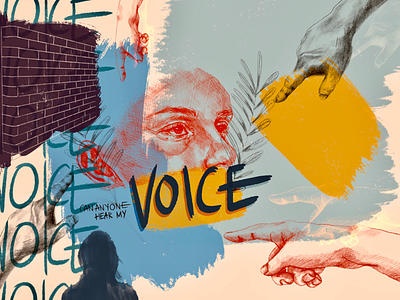 Silence in Assault abuse assault design digital art illustration procreate