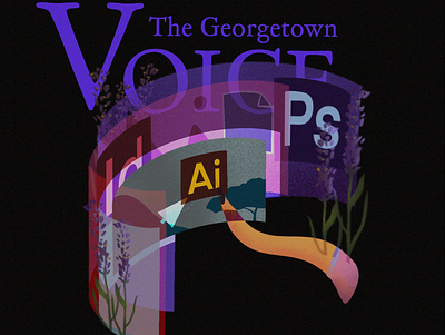 Voice Design Poster design digital art editorial illustration news procreate procreate art