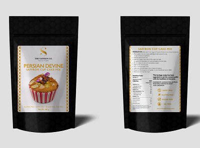 Cupcake label design branding food graphic design label design packaging