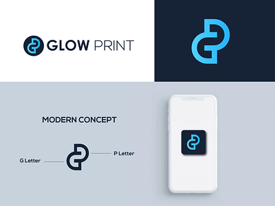 Glow Print II Modern logo