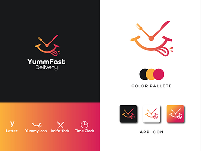 Yummfast Logo II fast food Delivery Logo Design