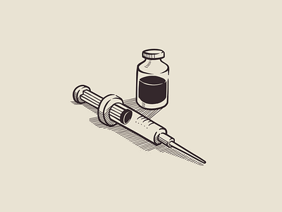 Injection, medicine illustration