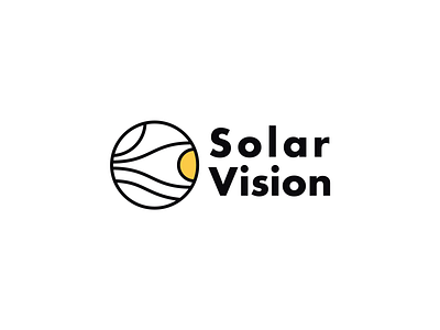 Solar Vision branding design graphic design icon logo typography vector