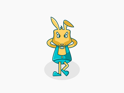 rabbit cartoon animals branding cartoon cartoon character clean design elegant logo rabbit rabbit logo unique logo vector