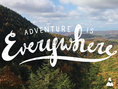 Adventure is Everywhere compas doodle inspirational instagram script typography