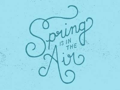 Spring Air Typography Sketch