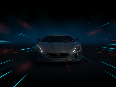 [CASE STUDY] Rimac Automobili Concept_One electric hyperdrive animation automotive cluster dashboard electric hmi hypercar infotainment interface speedometer ui ux