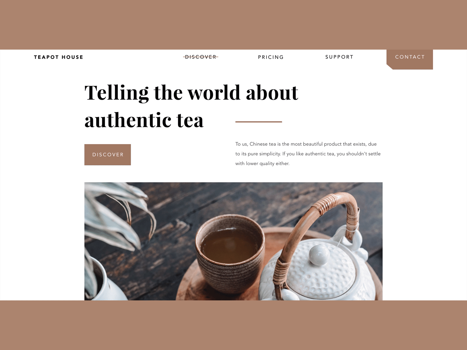 Teapot Website ecommerce flat graphic design motion design tea ux ui webdesign