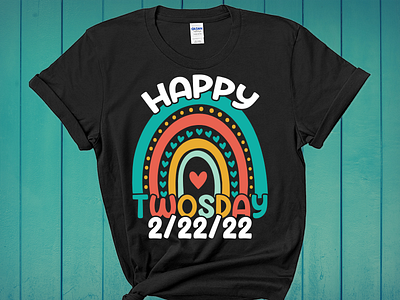 Happy Twosday 2-22-22 T-Shirt Design