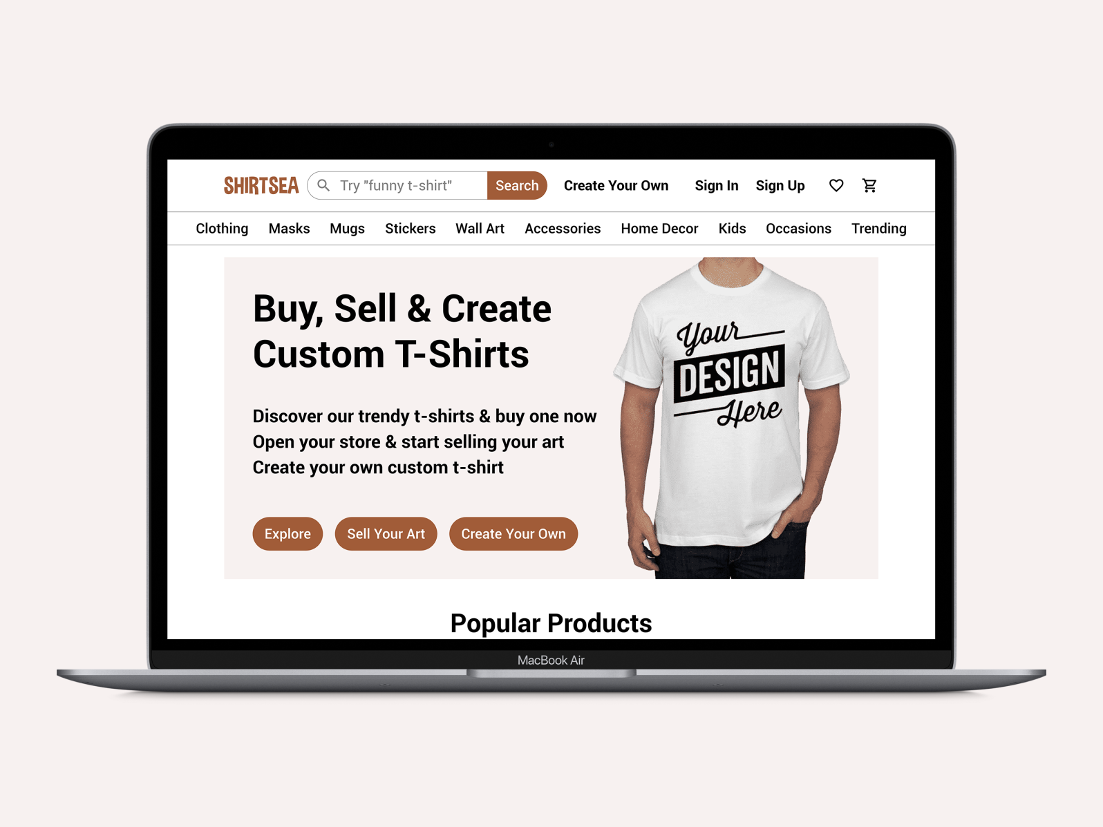 straf forgænger dash ShirtSea - Custom T-Shirt Printing Website Design And Case Study by Ismail  Houman on Dribbble