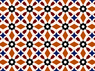 Moroccan Zellige Tile Pattern Design abstract art artwork background colorful creative design designer digital art geometric geometry graphic design illustration illustrator pattern seamless shapes textile tile vector
