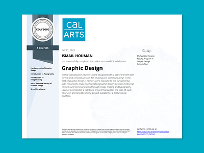 CalArts Graphic Design Specialization Certificate