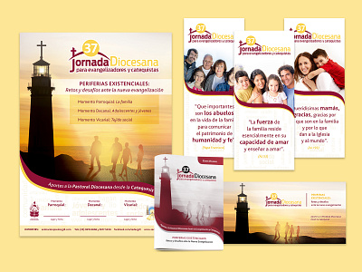 Printed Materials for Religious Event banners branding brochure photoshop poster printed material