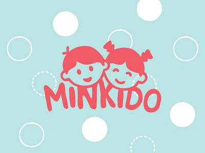 Minkido - baby goods adobe illustrator baby blankets branding cute happy head infant kids logo sewing toys