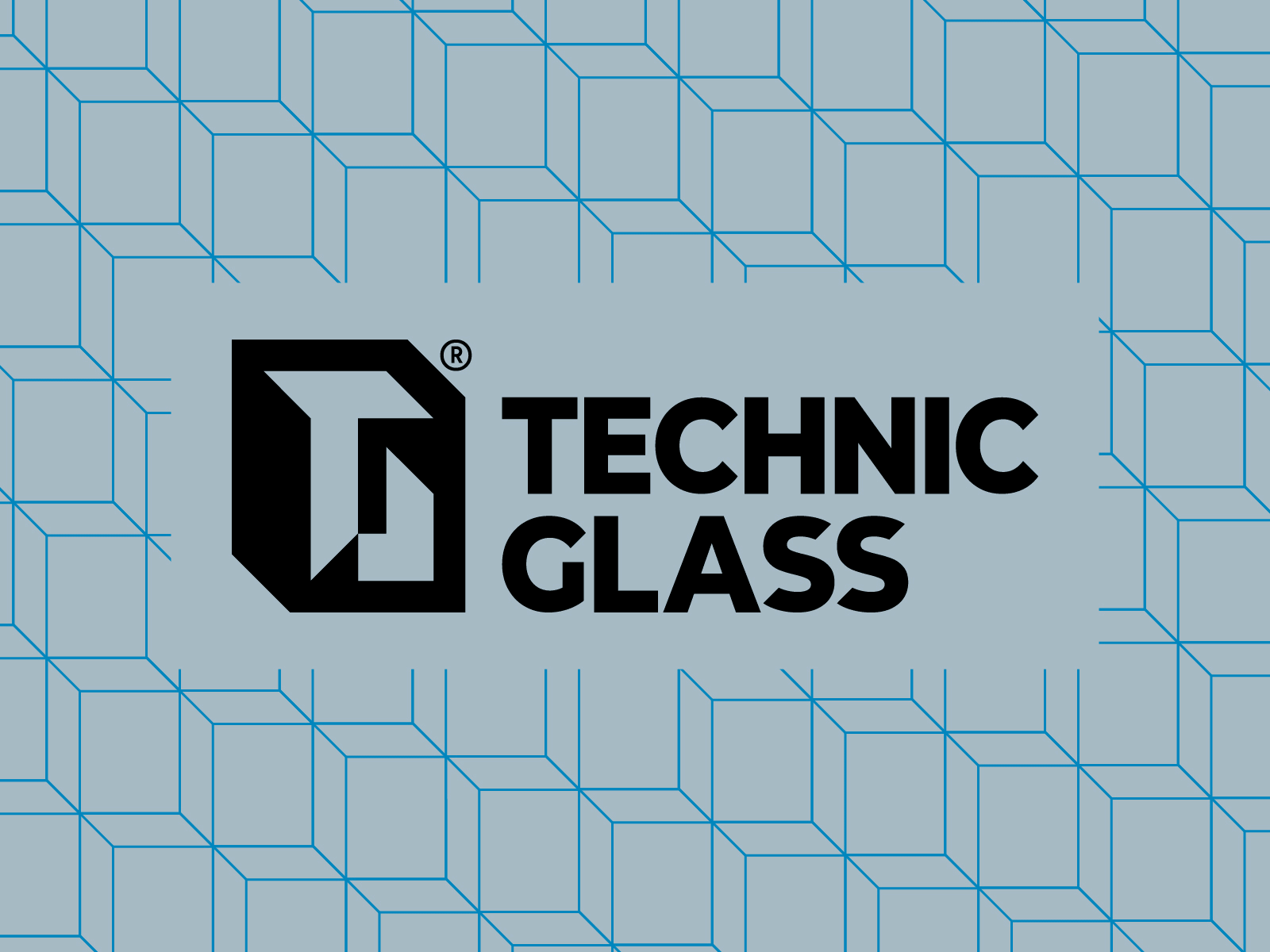 TECHNIC GLASS - glass working company branding design glass glass working graphic design logo minimal minimalist logo monogram square urban