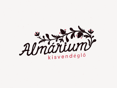 Almárium - Transilvanian traditional restaurant adobe illustrator branding design drinks flower folk food graphic design grunge logo restaurant traditional transylvania vector