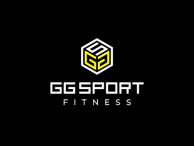 GG Sport - Fitness gym adobe illustrator bodybuilding branding cube design fitness geometric graphic design gym logo minimalist logo sport vector