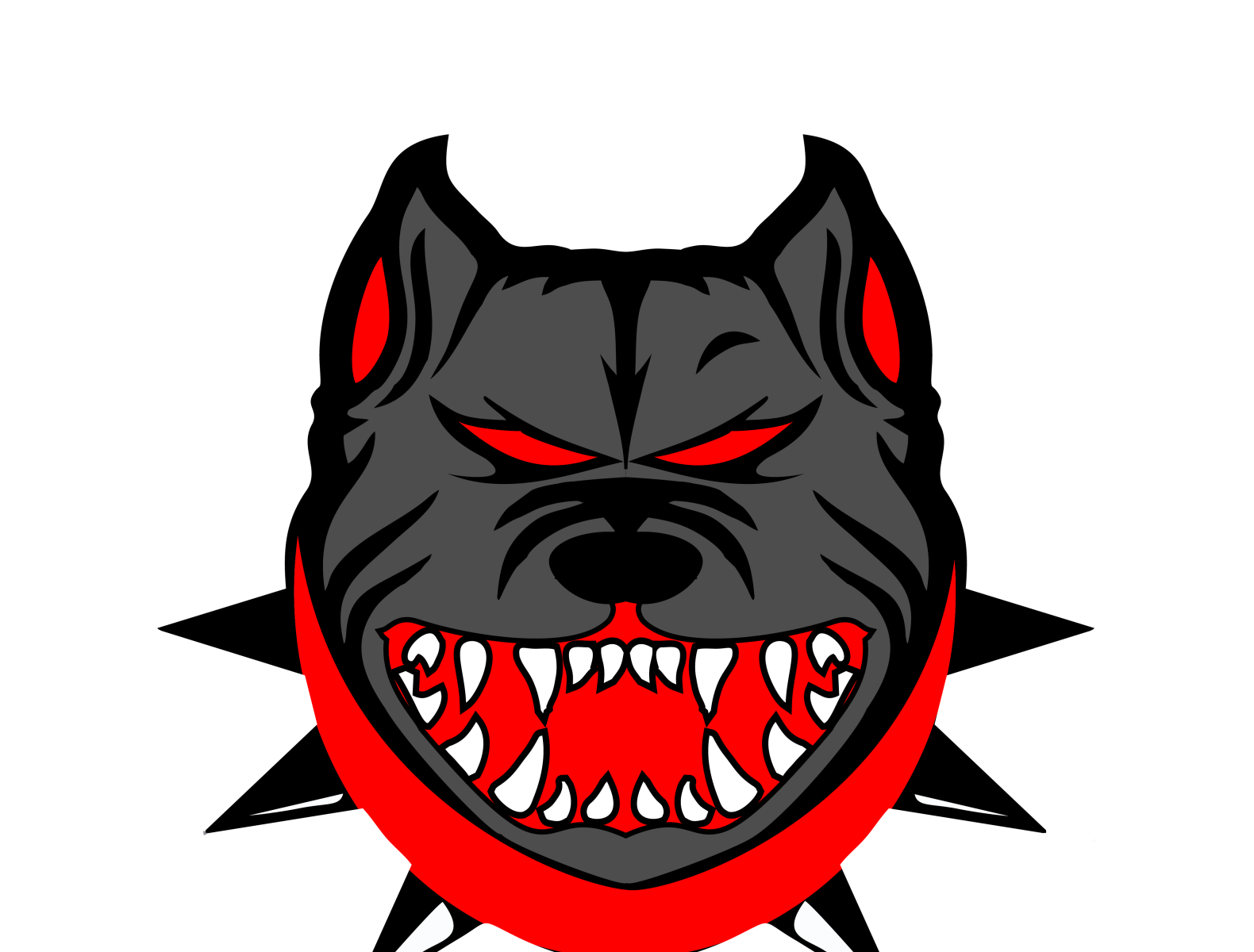 Bulldog Head Vector Illustration Converted by ferikurniawan on Dribbble