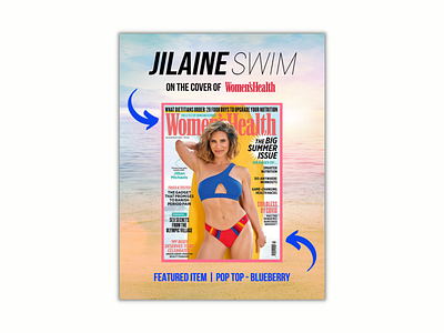 Jilaine Swim Press Email branding design graphic design illustration vector