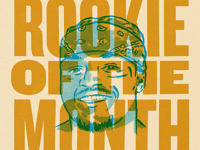 From Undrafted to Rookie of the Month face football halftone humans jaguars knockout nfl portrait