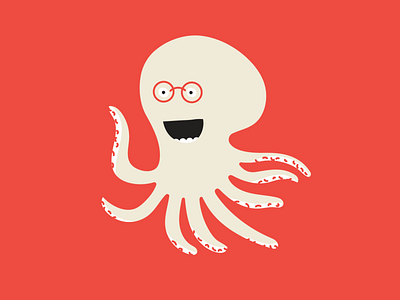 Lil Guys beach illustration jax ocean octopus red sea