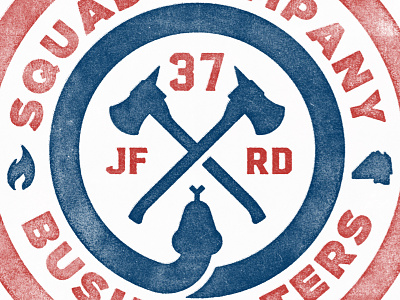Fire Station 37: stamped america axe circle fire fire axe fire badge fire fighter logo merica snake