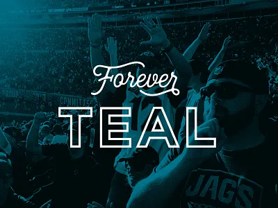 Season's End duval football heritage instagram jaguars nexa teal typography