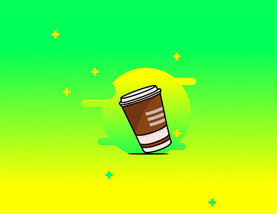 Cup of Coffee illustration logo vector