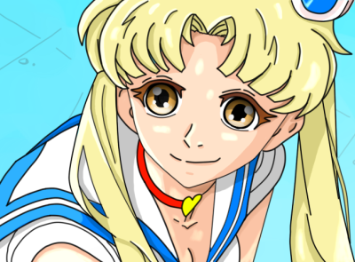 Redraw Sailormoon digital painting drawing drawing challenge sailormoon