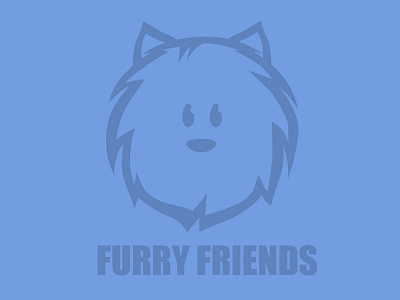 Furry Friends design dogs logo
