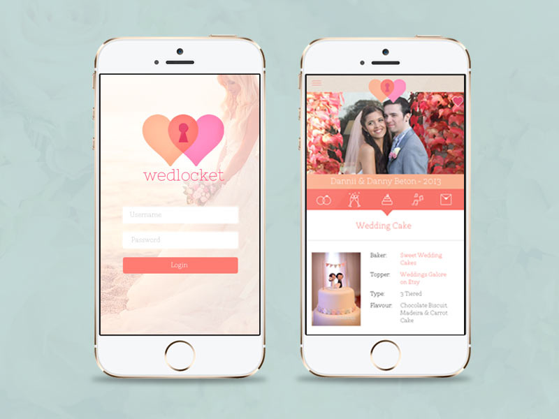 Wedlocket App ui design app design
