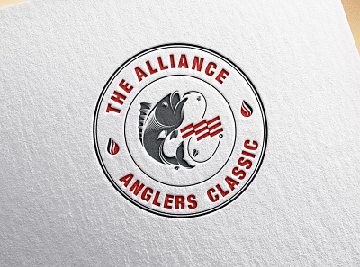 The Alliance Anglers Classic branding design fish fisherman illustration logo