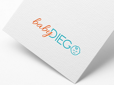 Baby Diego baby branding logo vector