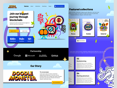 Doodle Monster NFT Project - Landing Page