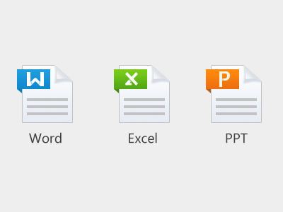 File types icons document excel file icon powerpoint types word