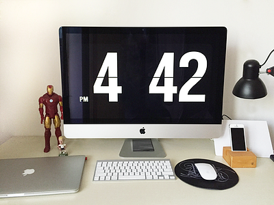 My Workspace design desk home imac5k mac pro