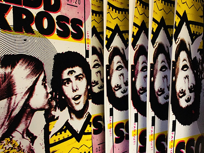 REDD KROSS americana design gigposter poster psychedelic screenprint