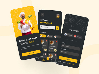 Restaurant Mobile App Ui design user interface