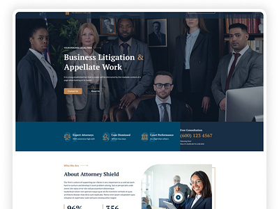 Attorney / Lawyer website ui ux design