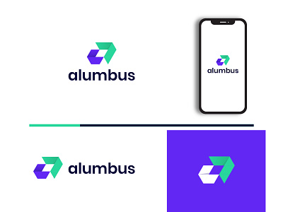 alumbus branding design logo