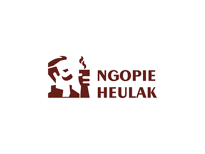 ngopie heulak branding design logo vector