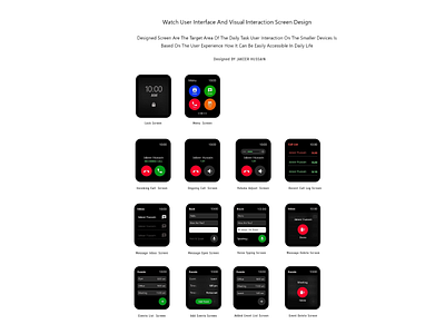 IOS Watch user interface design